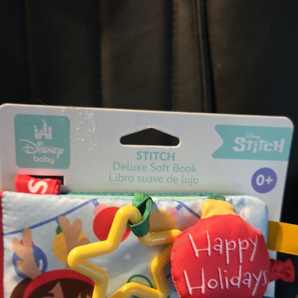 Disney Stitch Holiday Soft Book with Star Teether - Picture 10 of 10